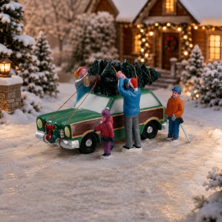 Lemax Kerstminiatuur | Lemax | Christmas Tree Transport | General Products (Handgeschilderd) 43081 K151001576 - 2