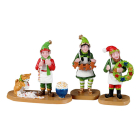 Kerstminiatuur | Lemax | Crafty Elves | Santas Wonderland (Set van 3, Handgeschilderd)