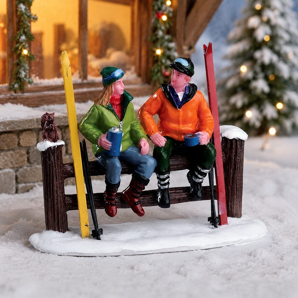 Lemax Kerstminiatuur | Lemax | Cross-Country Coffee Break | Vail Village (Handgeschilderd) 32134 K151001567 - 2