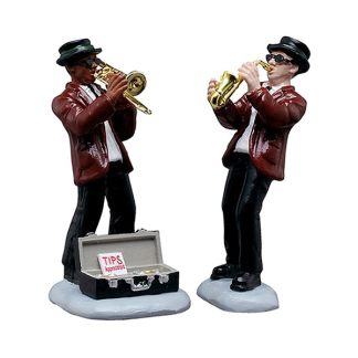Lemax Kerstminiatuur | Lemax | Jazz Duo | General Products | Set van 2 (Handgeschilderd) 52523 K151001581