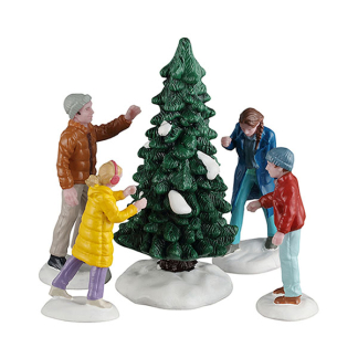 Lemax Kerstminiatuur | Lemax | Our Perfect Tree | Caddington Village | Set van 5 (Handgeschilderd) 62622 K151001508