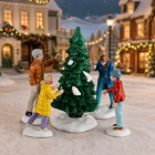 Lemax Kerstminiatuur | Lemax | Our Perfect Tree | Caddington Village | Set van 5 (Handgeschilderd) 62622 K151001508 - 2