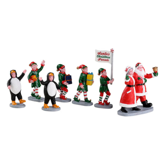 Lemax Kerstminiatuur | Lemax | Santa’s Elf Parade | Caddington Village (Set van 7 figuren) 23592 K151001134