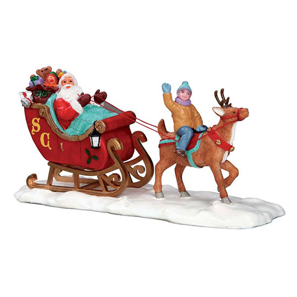 Lemax Kerstminiatuur | Lemax | Santa’s Sleigh | General Products (Handgeschilderd) 53210 K151001137 - 1