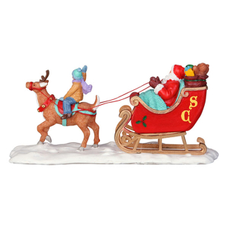 Lemax Kerstminiatuur | Lemax | Santa’s Sleigh | General Products (Handgeschilderd) 53210 K151001137 - 3