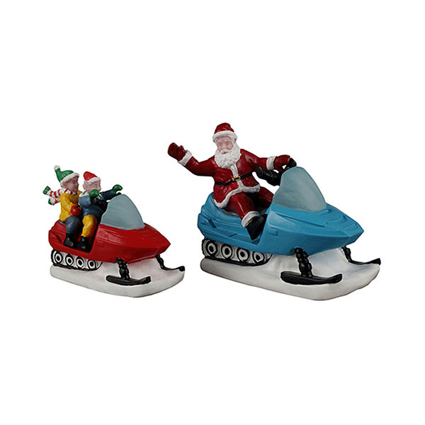 Lemax Kerstminiatuur | Lemax | Santa's Day Off | Santa's Wonderland | Set van 2 (Handgeschilderd) 62621 K151001534 - 1