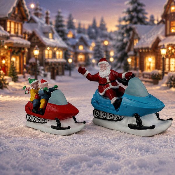 Lemax Kerstminiatuur | Lemax | Santa's Day Off | Santa's Wonderland | Set van 2 (Handgeschilderd) 62621 K151001534 - 2
