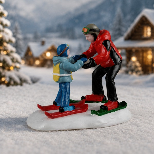 Lemax Kerstminiatuur | Lemax | Ski Slope Lesson | Vail Village (Handgeschilderd) 62627 K151001563 - 2