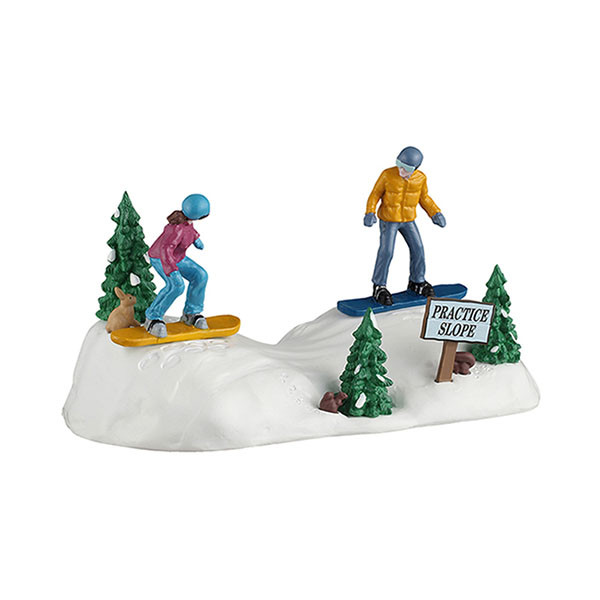 Lemax Kerstminiatuur | Lemax | Snowboarding Practice | Vail Village (Handgeschilderd) 63821 K151001558 - 1