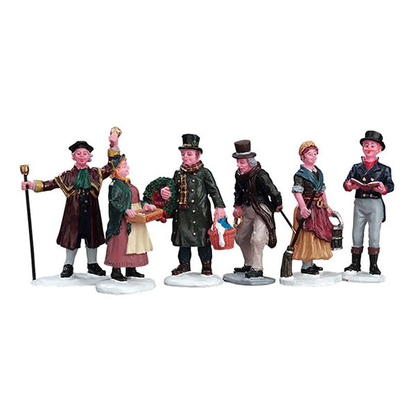 Lemax Kerstminiatuur | Lemax | Village People Figurines | Caddington Village (Set van 6 figuren, Handgeschilderd) 92356 K151001146 - 1
