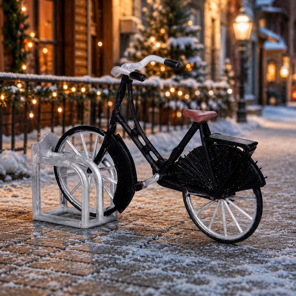 Lemax Kerstminiatuur | Lemax | Vintage Bicycle | General Products | Set van 2 (Handgeschilderd) 44790 K151001592 - 2