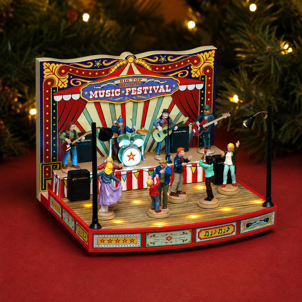 Lemax Kersttafereel | Lemax | Big Top Holiday Music Festival | Carnival (Bewegend, Muziek, Led, Handgeschilderd) 64632-EU K151001541 - 3
