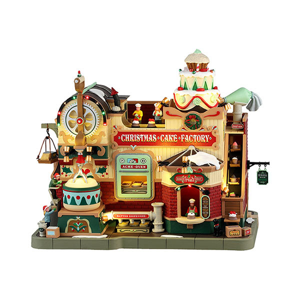 Lemax Kersttafereel | Lemax | Christmas Cake Factory | Caddington Village (Bewegend, Muziek, Led, Handgeschilderd) 45268-EU K151001479 - 1