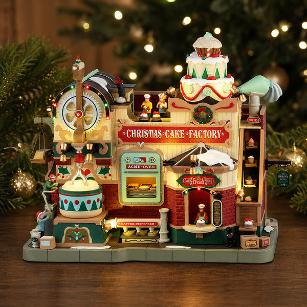 Lemax Kersttafereel | Lemax | Christmas Cake Factory | Caddington Village (Bewegend, Muziek, Led, Handgeschilderd) 45268-EU K151001479 - 2