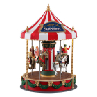 Kersttafereel | Lemax | Christmas Cheer Carousel | Caddington Village (Bewegend, Muziek, Led, Handgeschilderd)