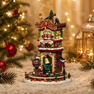 Lemax Kersttafereel | Lemax | Christmas 'Time' Countdown | Caddington Village (Bewegend, Muziek, Led, Handgeschilderd) 65518-EU K151001478 - 2