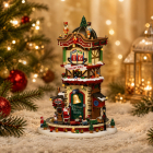 Lemax Kersttafereel | Lemax | Christmas 'Time' Countdown | Caddington Village (Bewegend, Muziek, Led, Handgeschilderd) 65518-EU K151001478 - 2