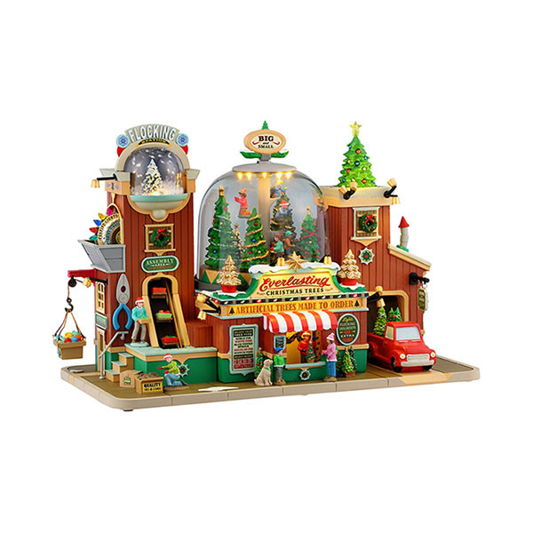 Lemax Kersttafereel | Lemax | Everlasting Christmas Trees | Caddington Village (Bewegend, Muziek, Led, Handgeschilderd) 55324-EU K151001477 - 1