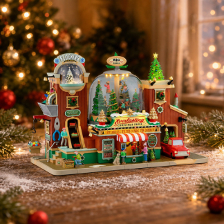 Lemax Kersttafereel | Lemax | Everlasting Christmas Trees | Caddington Village (Bewegend, Muziek, Led, Handgeschilderd) 55324-EU K151001477 - 2