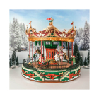 Lemax Kersttafereel | Lemax | Santa Carousel | Carnival (Bewegend, Muziek, Led, Handgeschilderd) 34682-EU K151001079 - 3