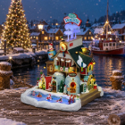 Lemax Kersttafereel | Lemax | Santa's Hot Springs Oasis | Santa's Wonderland (Watergevuld, Bewegend, Muziek, Led, Handgeschilderd) 65522-EU K151001520 - 2