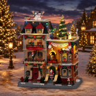 Lemax Kersttafereel | Lemax | Santa's Rooftop Bar | Santa's Wonderland (Bewegend, Muziek, Led, Handgeschilderd) 25861-EU K151001516 - 2
