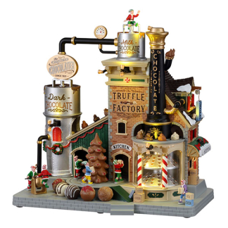 Lemax Kersttafereel | Lemax | The Christmas Chocolatier Truffle Factory (Bewegend, Muziek, Led, Handgeschilderd) 15805-EU K151001073