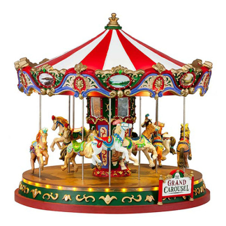 Lemax Kersttafereel | Lemax | The Grand Carousel | Carnival (Bewegend, Muziek, Led) 84349-EU K151001075