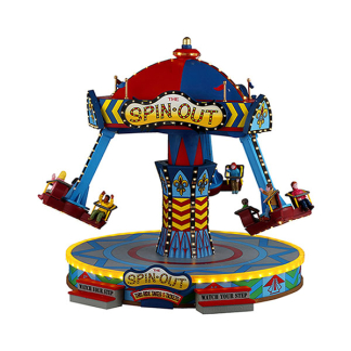 Lemax Kersttafereel | Lemax | The Spin Out | Carnival (Bewegend, Muziek, Led, Handgeschilderd) 44361-EU K151001543