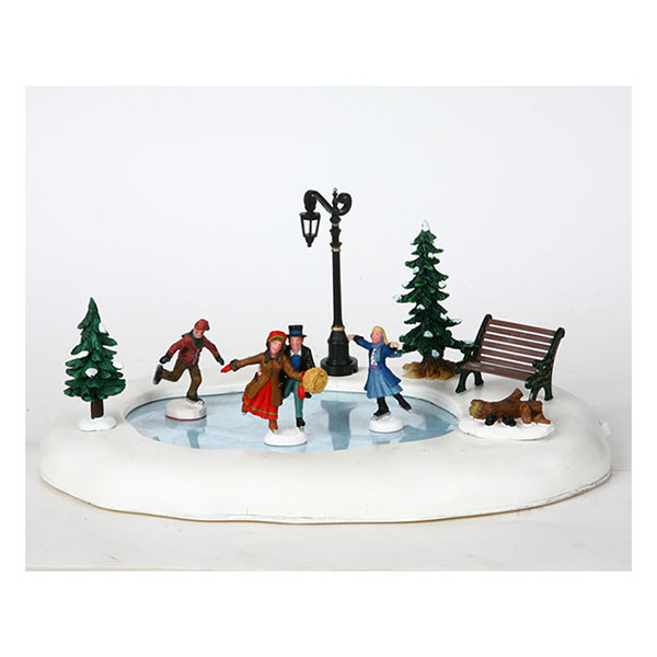 Lemax Kersttafereel | Lemax | Winter Skating | Caddington Village (Batterijgevoed, Bewegend, Handgeschilderd) 94024 K151001124 - 1