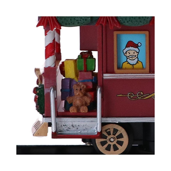 Lemax Kersttrein | Lemax | Jolly Trolley | Caddington Village (Batterijgevoed, Bewegend, Muziek, Led, Handgeschilderd) 4738 K151001080 - 4