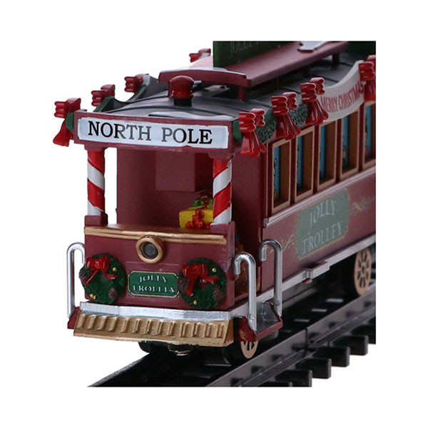 Lemax Kersttrein | Lemax | Jolly Trolley | Caddington Village (Batterijgevoed, Bewegend, Muziek, Led, Handgeschilderd) 4738 K151001080 - 5