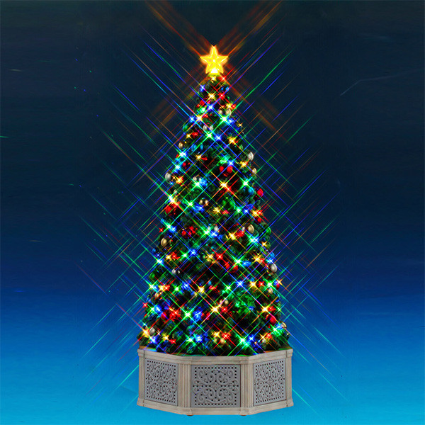 Lemax Miniatuur kerstboom | Lemax | Have A Blue(Tooth) Christmas (Tree) | General Products (Bluetooth, Muziek, Led, Handgeschilderd) 54580-EU K151001071 - 1