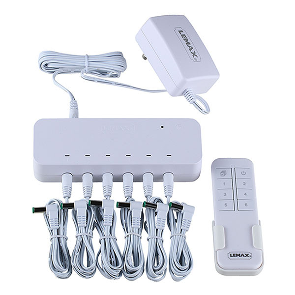 Lemax Remote Control Box met Adapter | Lemax | 2000 mA (6 poorten, Tot 18 huisjes, Afstandsbediening) 54521-EU K151001210 - 1