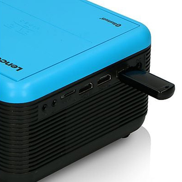 Lenco Mini beamer | Lenco | LPJ-500BU | Full HD  (Bluetooth, 2800 lumen, DVD, USB A, HDMI, tot 100", Afstandsbediening, Draagbaar) LPJ-500BU K170511335 - 6