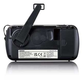 Lenco Noodradio | Lenco | FM | KG (Zaklamp, Opwindbaar, Zonnepaneel, USB-C) MCR-113BK K010308010 - 8