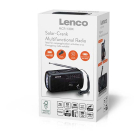 Lenco Noodradio | Lenco | FM | KG (Zaklamp, Opwindbaar, Zonnepaneel, USB-C) MCR-113BK K010308010 - 9