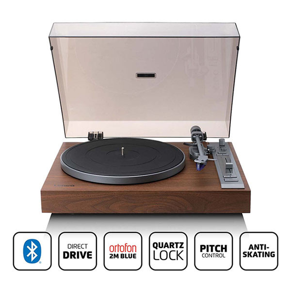 Lenco Platenspeler | Lenco | LBT-515WD | 5W (Bluetooth, 33/45 rpm, Ortofon 2M Blue, Direct drive, Hout) LBT-515WD K105005296 - 9