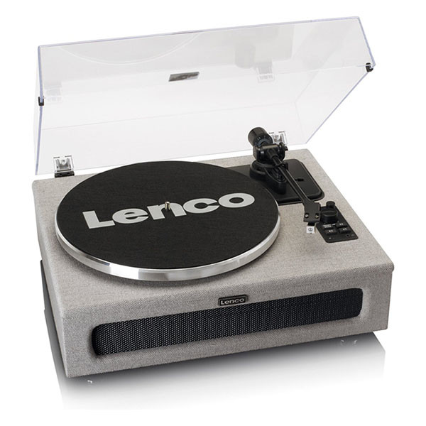 Lenco Platenspeler | Lenco | LS-440GY | 40W (Bluetooth, Ingebouwde speakers, 33/45 rpm, Riemaandrijving, Grijs) LS-440GY K105005268 - 1