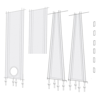 Lifetime Air Airco raamafdichtingsset | Lifetime Air | 220 x 30 cm (Polyester, Spandex, Universeel) 871125217834 K170104171 - 5