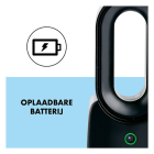 Lifetime Air Bladloze ventilator | Lifetime Air | 12.4 x 9 x 30 cm (Oplaadbaar, 3 snelheden, LED mood light, 55 dB, 5W, ABS, zwart) 871125233464 K170104178 - 4