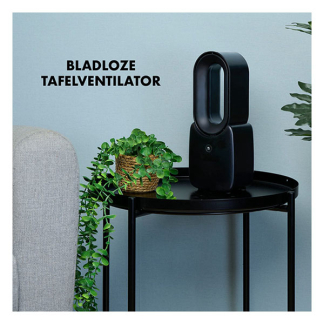 Lifetime Air Bladloze ventilator | Lifetime Air | 12.4 x 9 x 30 cm (Oplaadbaar, 3 snelheden, LED mood light, 55 dB, 5W, ABS, zwart) 871125233464 K170104178 - 5