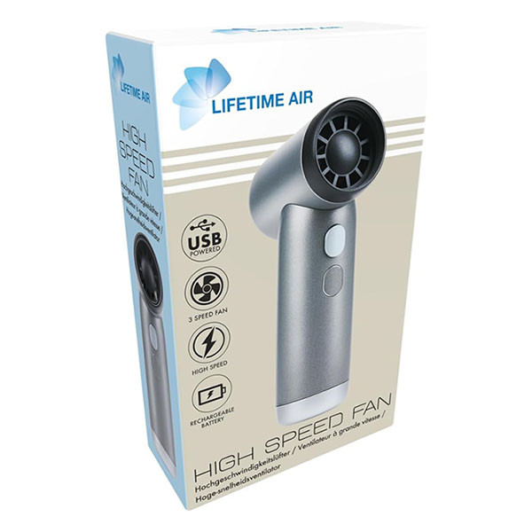 Lifetime Air Handventilator | Lifetime Air (Draagbaar, 3 snelheden, USB C, Kunststof, 1200 mAH) 871125243651 K170104176 - 6