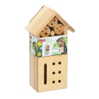 Lifetime Air Insectenhotel | Gardalux | 3 kamers | Houten huis (Type insecten: solitaire bijen, oorwormen, torren, vlinders en lieveheersbeestjes) 871125249863 K170116446 - 2