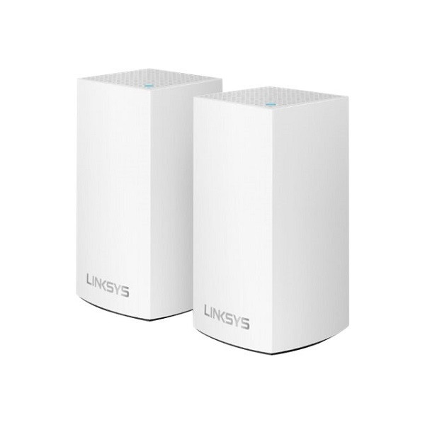 Linksys Wifi mesh - Linksys - 2 stuks (1267 Mbps, 2 poorten, Dual Band, Velop) VLP0102-EU K022001015 - 1