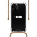 Lookabe iPhone 11 Pro Max hoesje | Lookabe (Necklace case, Softcase, Transparant/Roze) LOO031 K010223287 Lookabe iPhone 11 Pro Max hoesje | Lookabe (Necklace case, Softcase, Transparant/Roze) LOO031 K010223287