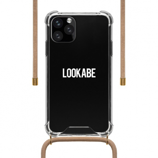 Lookabe iPhone 11 Pro hoesje | Lookabe (Necklace case, Softcase, Transparant/Roze) LOO029 K010223280 - 