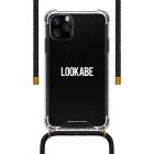 Lookabe iPhone 11 Pro hoesje | Lookabe (Necklace case, Softcase, Transparant/Zwart) LOO026 K010223279