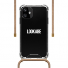 Lookabe iPhone 11 hoesje | Lookabe (Necklace case, Softcase, Transparant/Roze) LOO030 K010223269