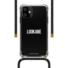 Lookabe iPhone 11 hoesje | Lookabe (Necklace case, Softcase, Transparant/Zwart) LOO027 K010223268